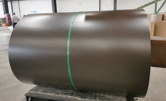 0.45mm 1200mm AZ150 PPGL قبل از پایان رنگ سیم پیچ فولاد قهوه ای S320GD برای پوشش سقف