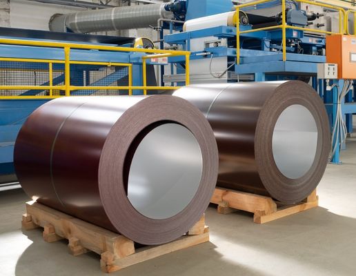 RAL8015 Beckers PPGI Coated Coil RMP SMP DX51D برای پانل های فلزی دیوار