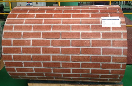 HDP Polyester Wood Grain PPGI G60 سیم پیچ فولاد گالوانیزه