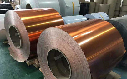 A1100 A3003 A1050 PE آلومینیوم رنگ پوشانده کویل ورق 1240mm 1200mm