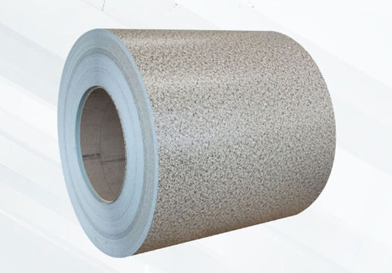 PVDF گرانیت الگوی رنگ آلومینیوم کویل 3003 H26 درجه 1.0 * 1200 الگوی سفارشی 50 سال تضمین
