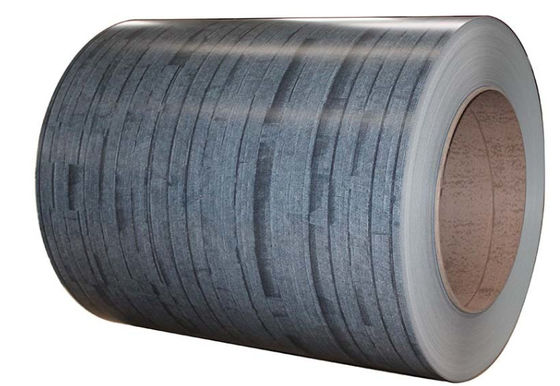508/610mm چوب دانه رنگ پوشیده از آلومینیوم کویل 1100 1060 8011