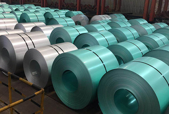 ASTM A792 SS50 فولاد ساختاری سیم پیچ های فولاد آلوزینک کرومی شده بدون رنگ