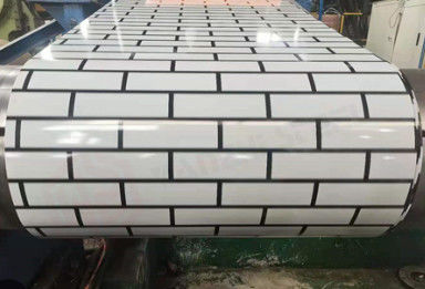 طومار فولادی پیش رنگ شده با الگوی جامد آجر Z60 0.6 * 1220mm GB / T2518-88