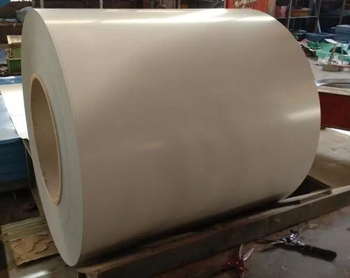 RAL1014 PVDF عاج AkzoNobel طومار آلومینیوم 3003 H24 PE/پرت رنگ / پیش رنگ / پرت رنگ آلومینیوم کارخانه