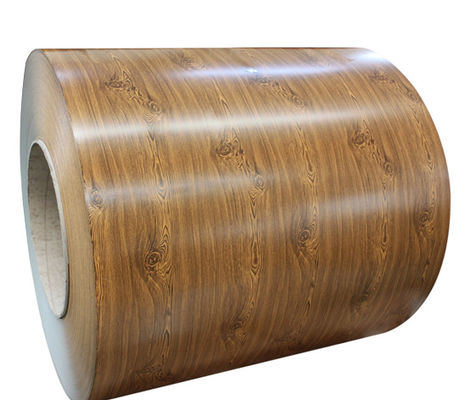 1.2mm PVDF Wood Grain Aluminium Coil 3003H24 Printech Color Coil 50 سال گارانتی پرینتک رنگ پوشانده شده