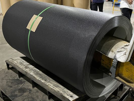 فولاد مت سیاه 40 سال کیفیت 1250mm HDP PVDF فولاد مت بافت دار کویل رنگ آمیزی فولاد فلزی سقف فلزی