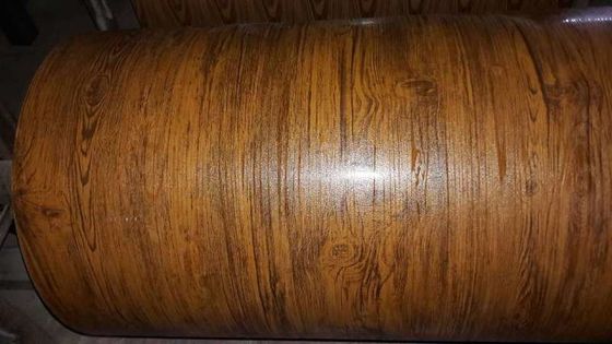 PVDF دانه چوبی 3003H24 کویل آلومینیوم پرینتک رنگ کویل 50 سال گارانتی پرینتک رنگ پوشانده کویل