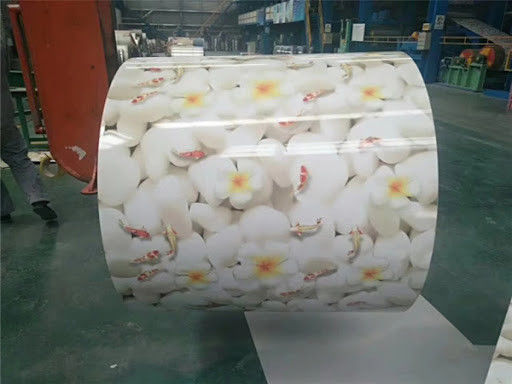 فولادی چاپی با الگوی برجسته Z70 0.55 * 1200mm برای صفحه لوازم خانگی استفاده می شود