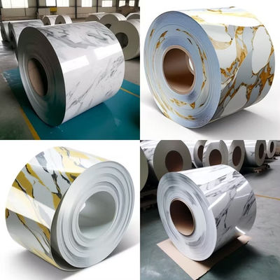 PVDF AkzoNobel مارمر Printech کویل های فولادی برای پانل های دکوراسیون خانه و ساختمان ویلا